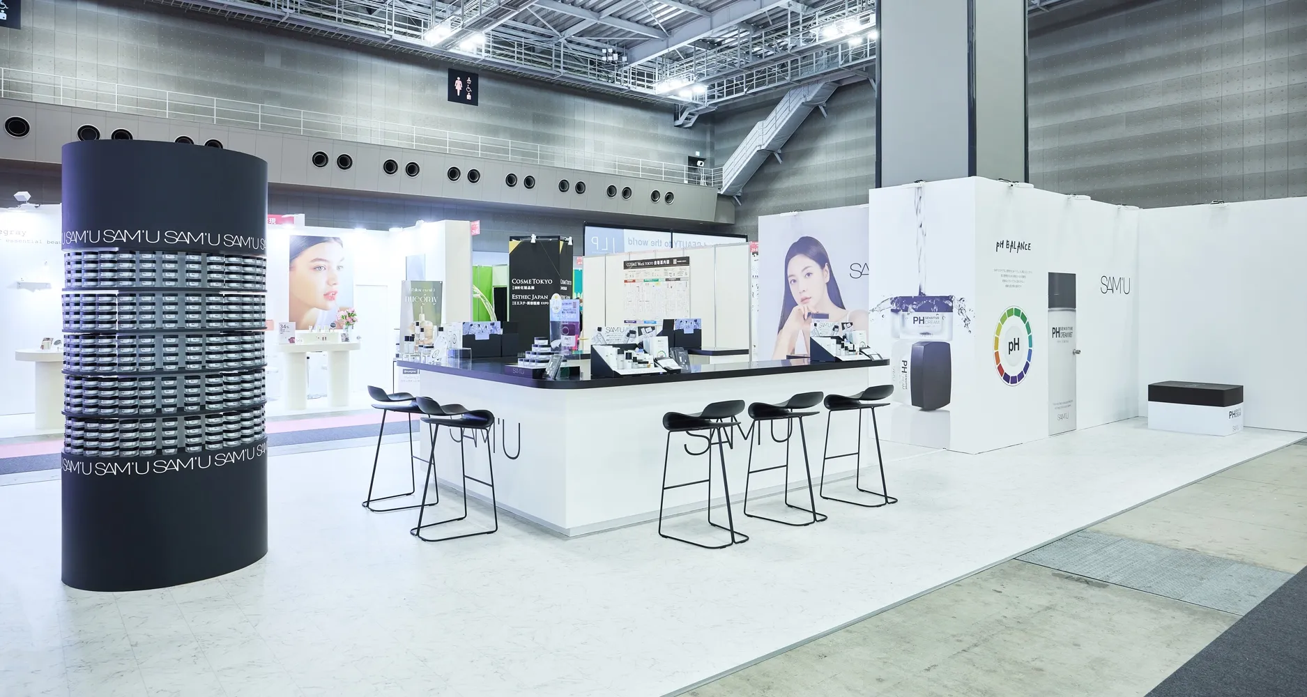 COSME Week TOKYO SAM'U exhibition booth 1
